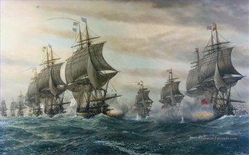  Batailles Peintre - Bataille de la cape de Virginie Batailles navales
